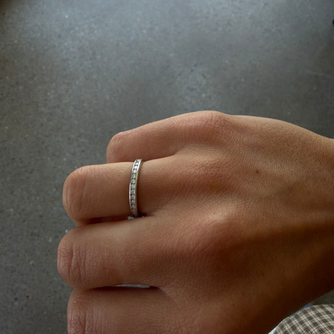 Vintage Channel Set Eternity Band - Consider the Wldflwrs