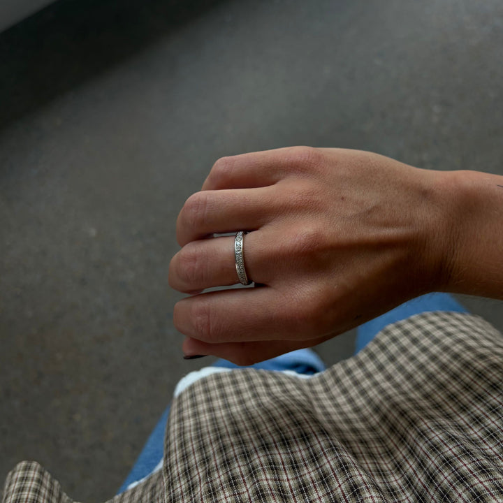Bead Set Eternity Diamond Ring - Consider the Wldflwrs