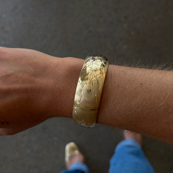 Thick Flower Bangle - Consider the Wldflwrs