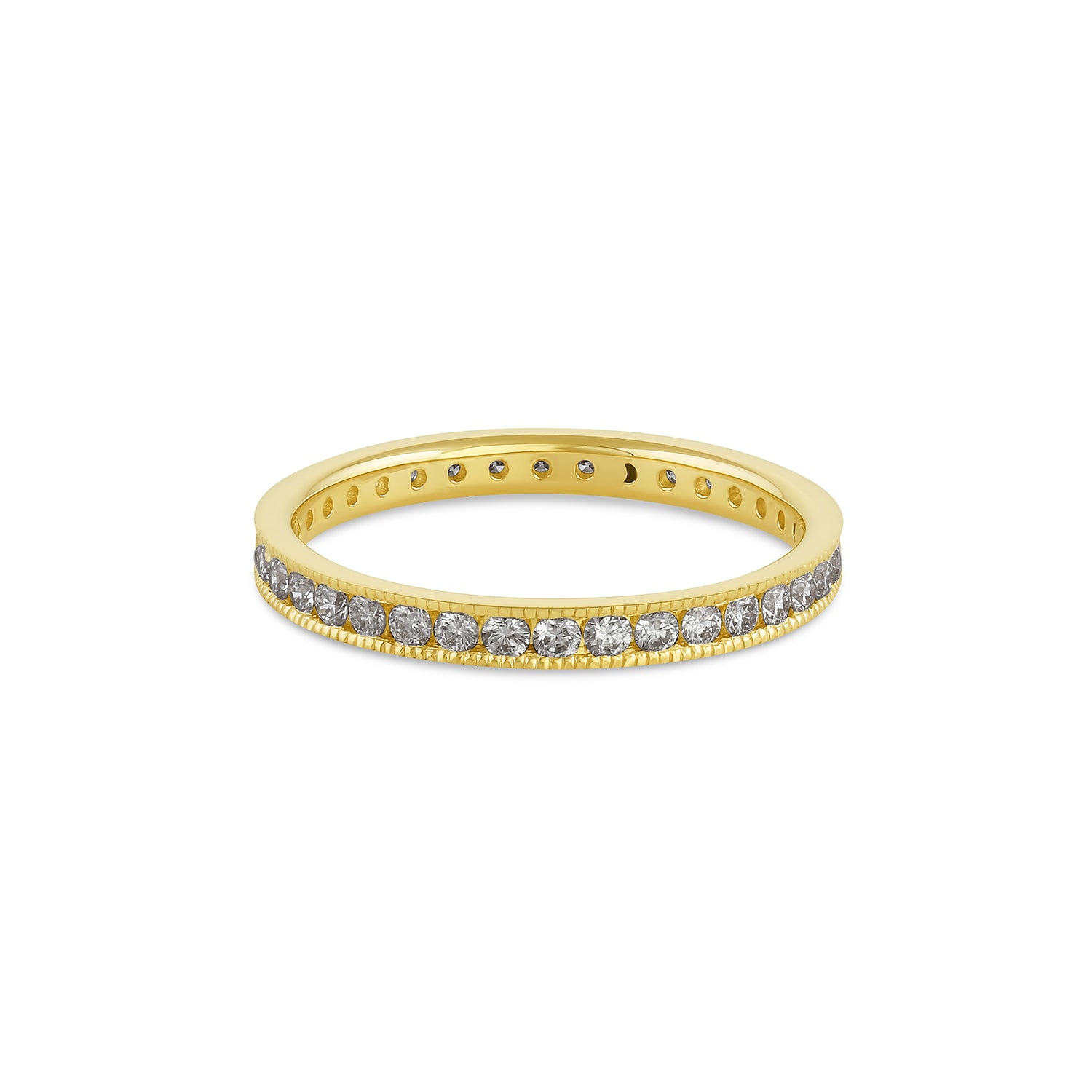 Gray Diamond Pea Pod Eternity Ring - Consider the Wldflwrs