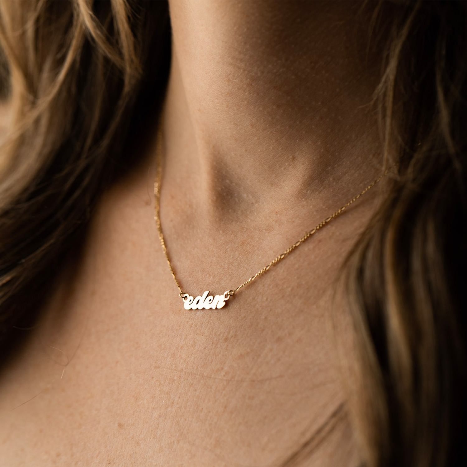 Horizontal Nameplate Necklace - Consider the Wldflwrs