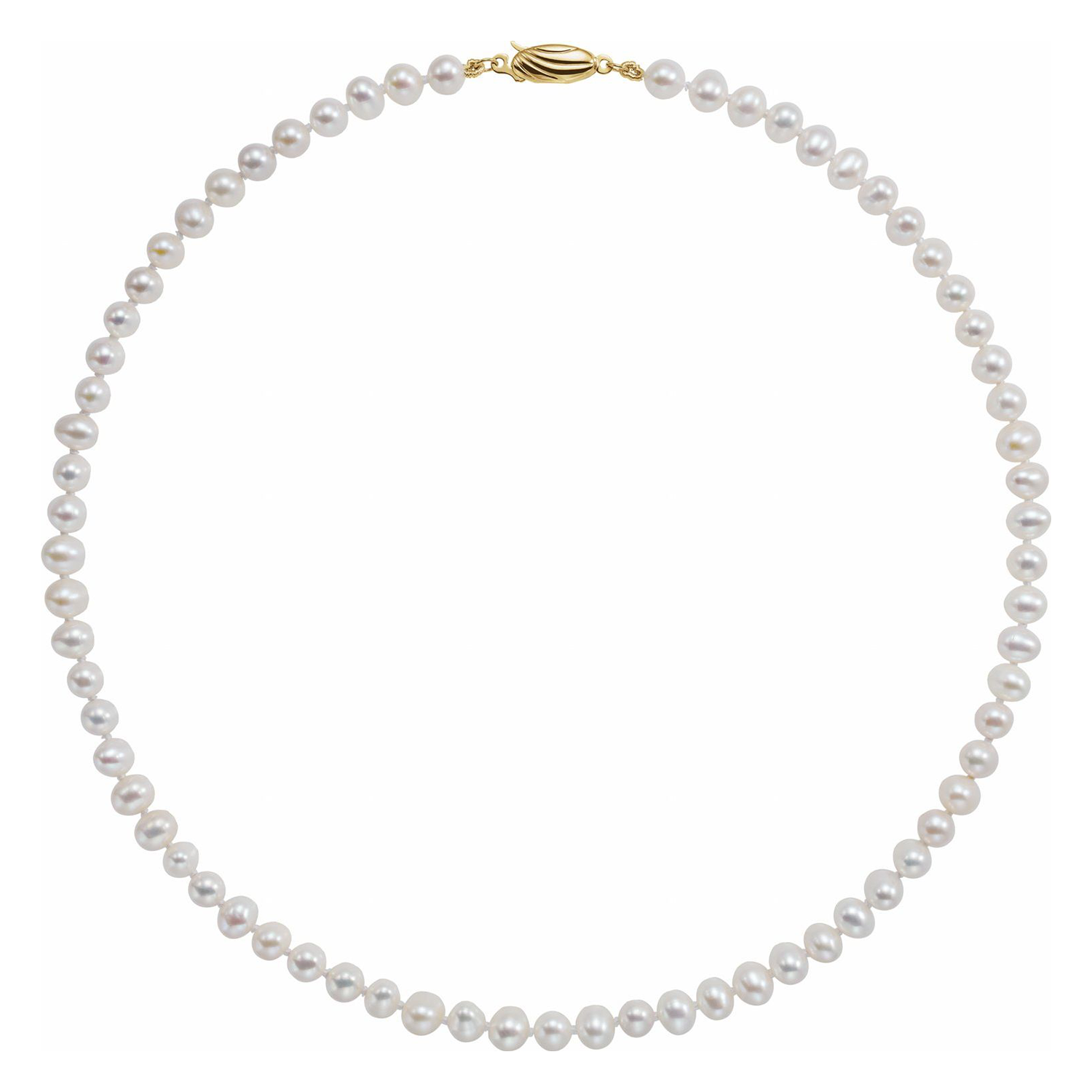 Cultured White Freshwater Pearl Necklace - Consider the Wldflwrs