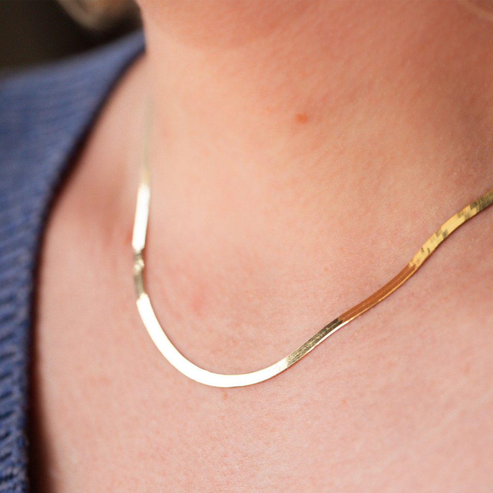Herringbone Chain Necklace - Consider the Wldflwrs