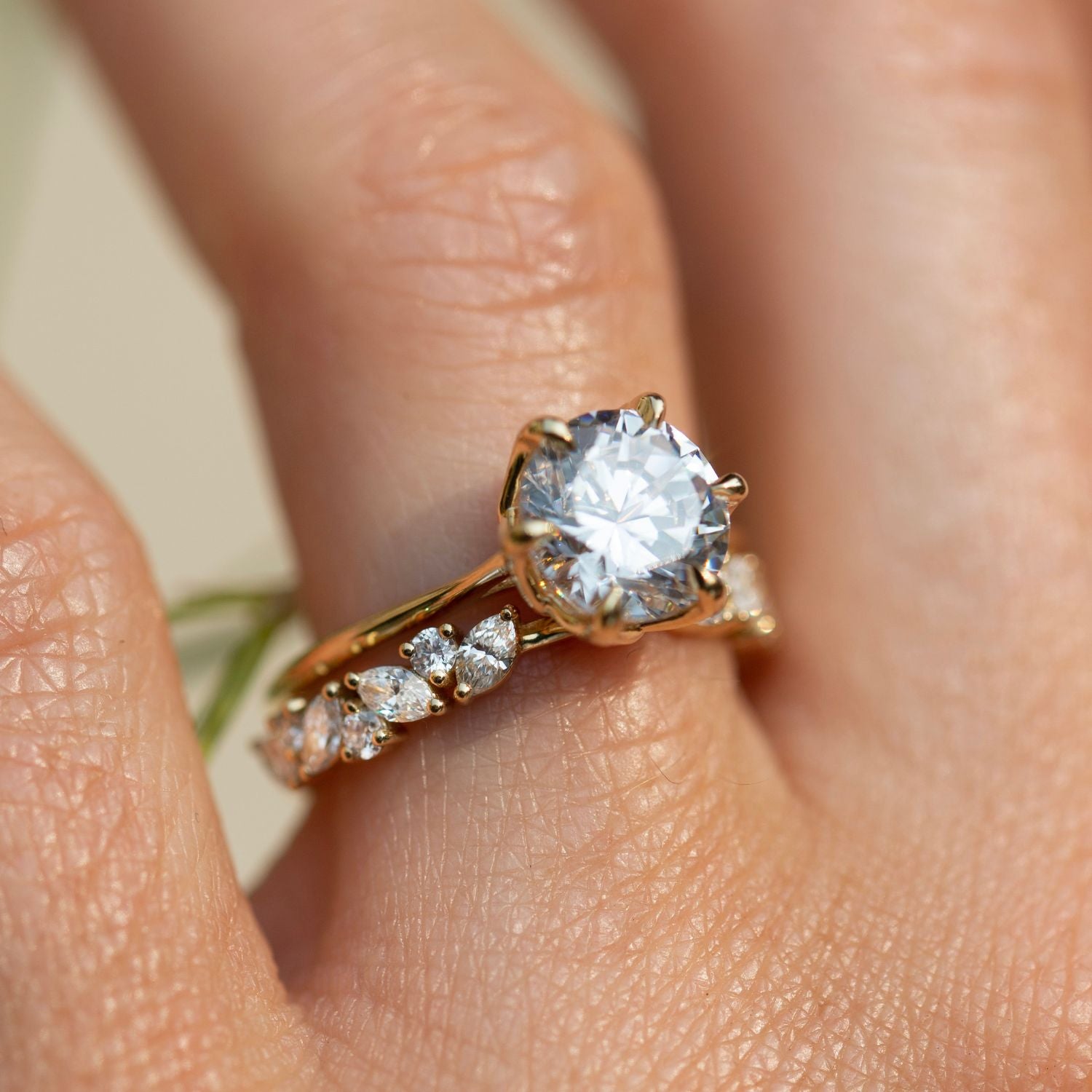 Marquise Cluster Gap Ring (Lab Grown) - Consider the Wldflwrs