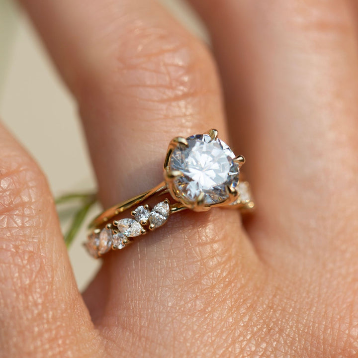 Marquise Cluster Gap Ring (Lab Grown) - Consider the Wldflwrs