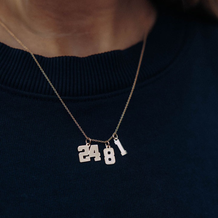 Jersey Number Charm - Consider the Wldflwrs