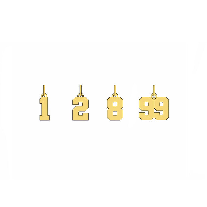 Jersey Number Charm - Consider the Wldflwrs