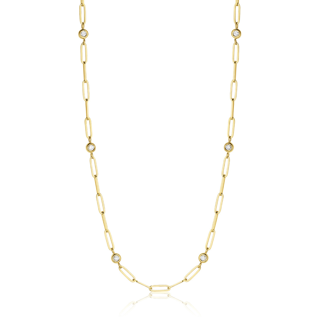 Forget Me Not Brilliant Cut Diamond Necklace - Consider the Wldflwrs