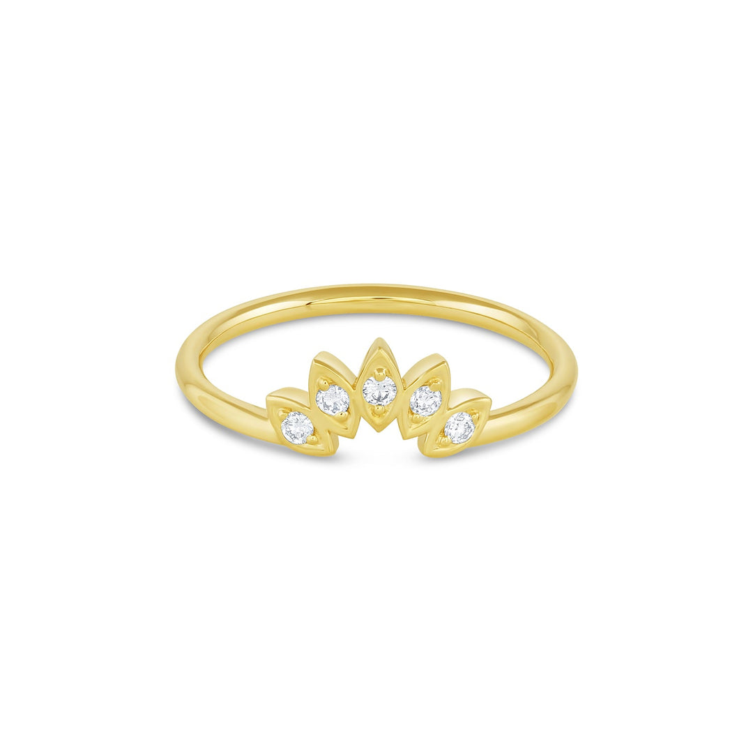 Water Lily Diamond Ring (Lab Grown) - Consider the Wldflwrs