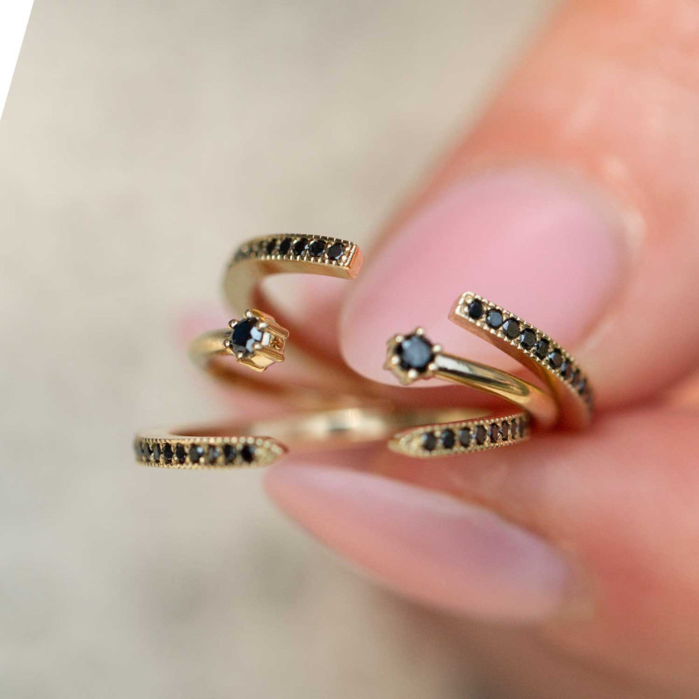 Black Diamond Blossom Cuff - Consider the Wldflwrs