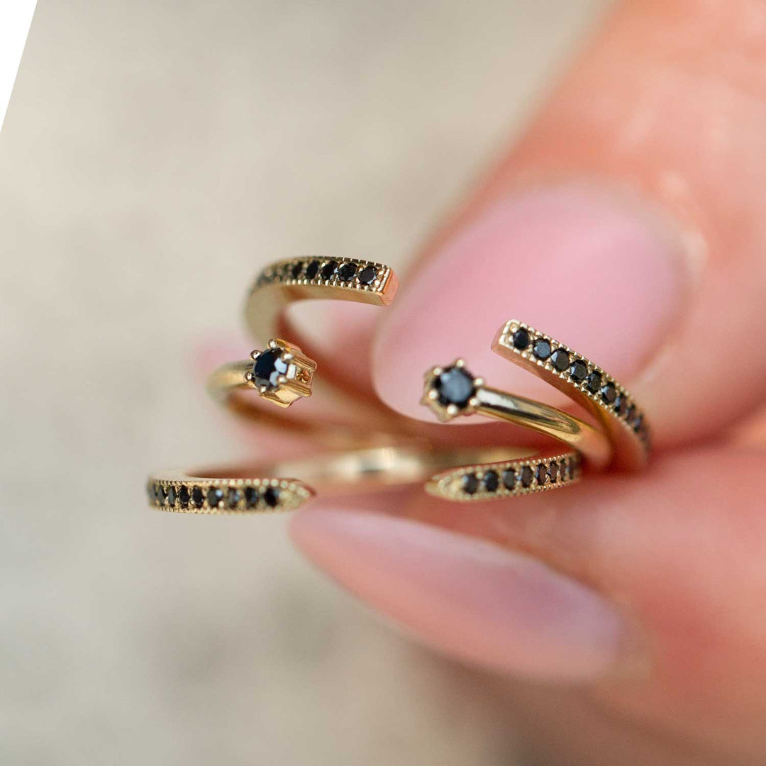 Black Diamond Blossom Cuff - Consider the Wldflwrs