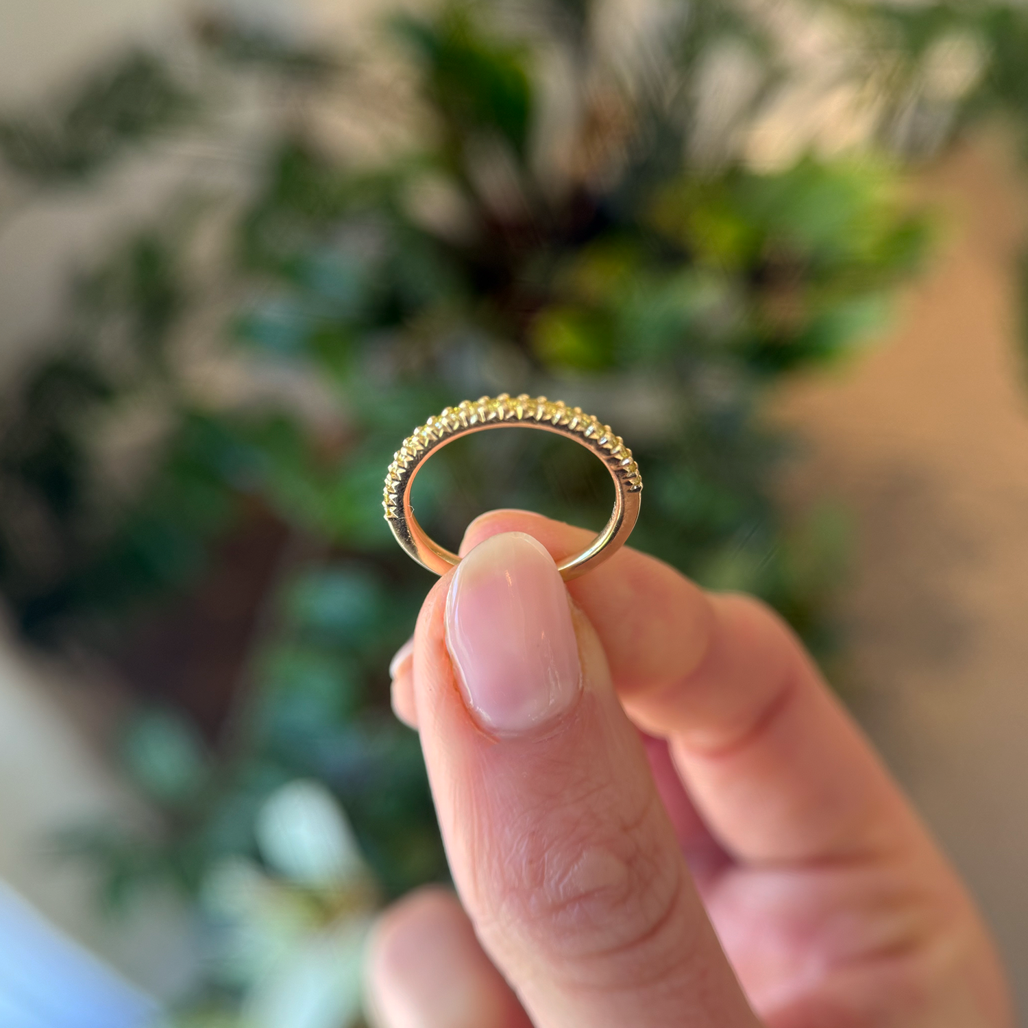 French Cut Yellow Diamond Ring - Consider the Wldflwrs