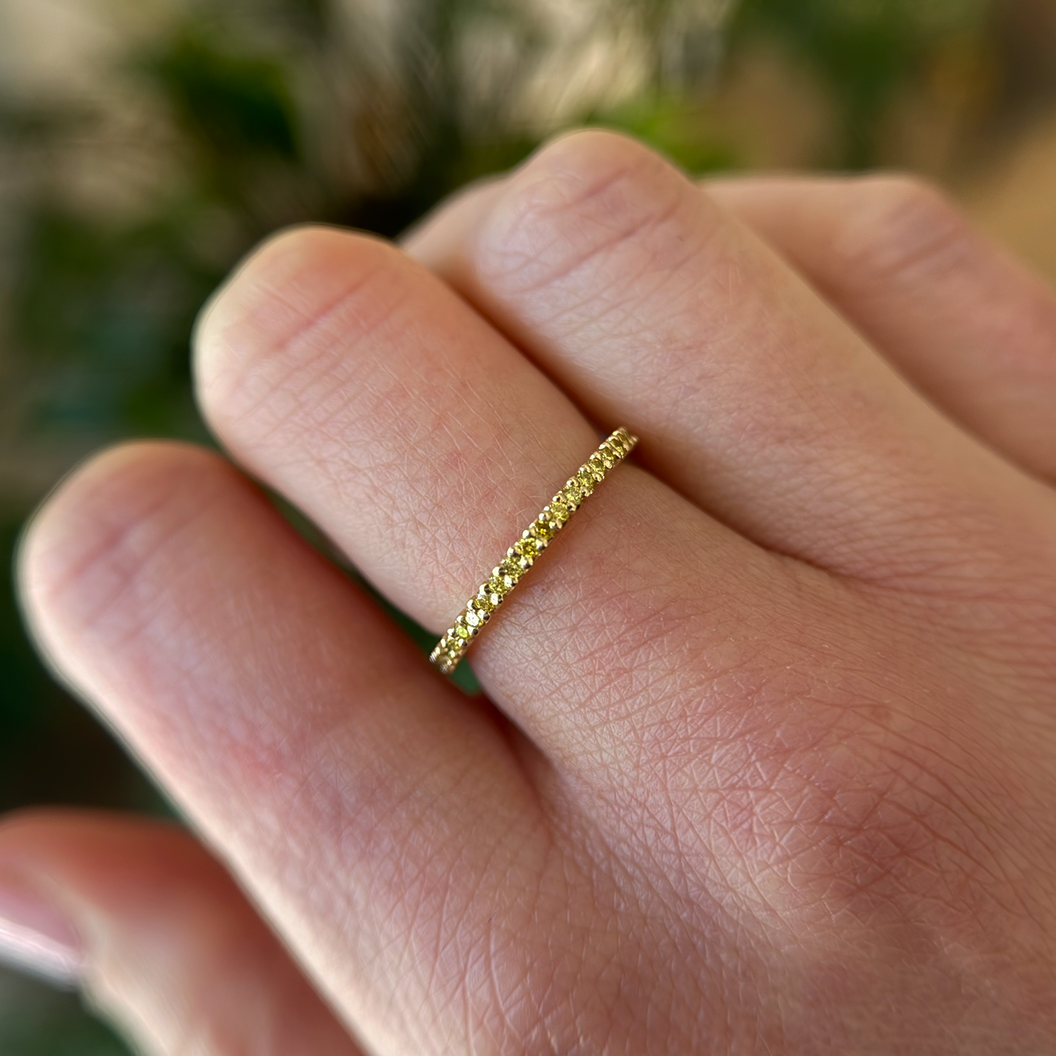 French Cut Yellow Diamond Ring - Consider the Wldflwrs