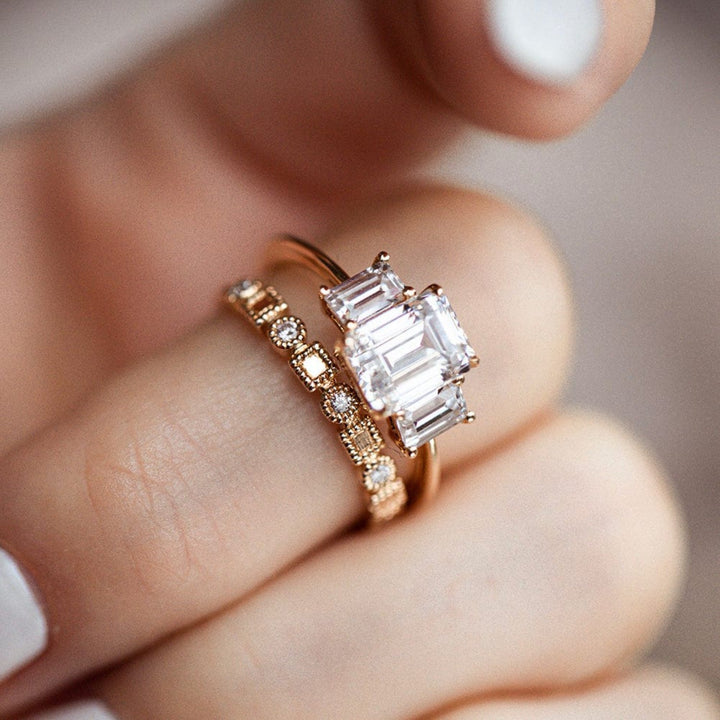 Holly Engagement Ring (Lab Grown Side Diamonds) - Consider the Wldflwrs