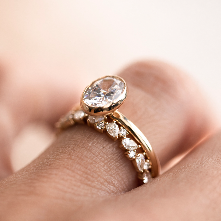 Pear Cluster Diamond Ring (Lab Grown) - Consider the Wldflwrs