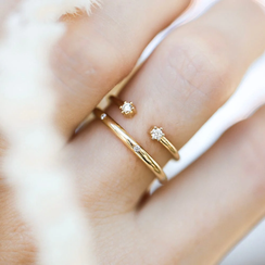 Blossom Cuff Diamond Ring (Earth Mined)