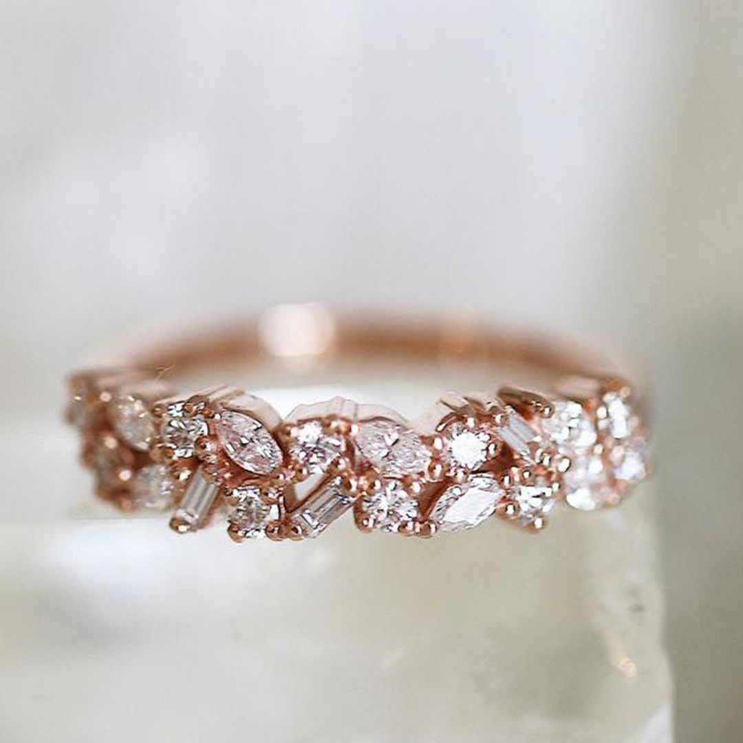 Searcy Cluster Diamond Ring (Earth Mined) - Consider the Wldflwrs