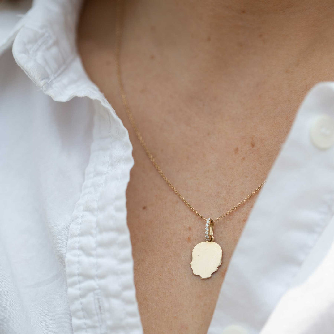 Simple Silhouette Necklace - Consider the Wldflwrs