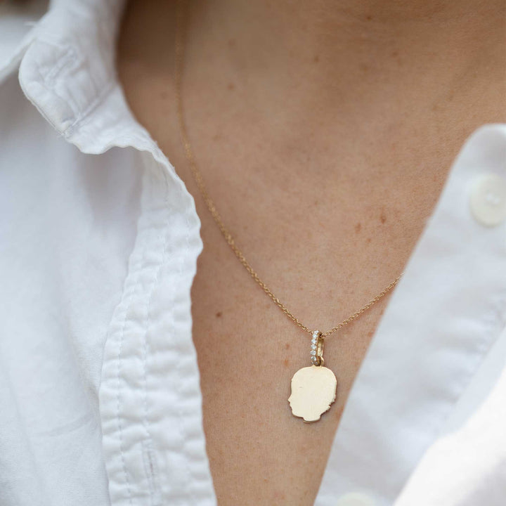 Simple Silhouette Necklace - Consider the Wldflwrs