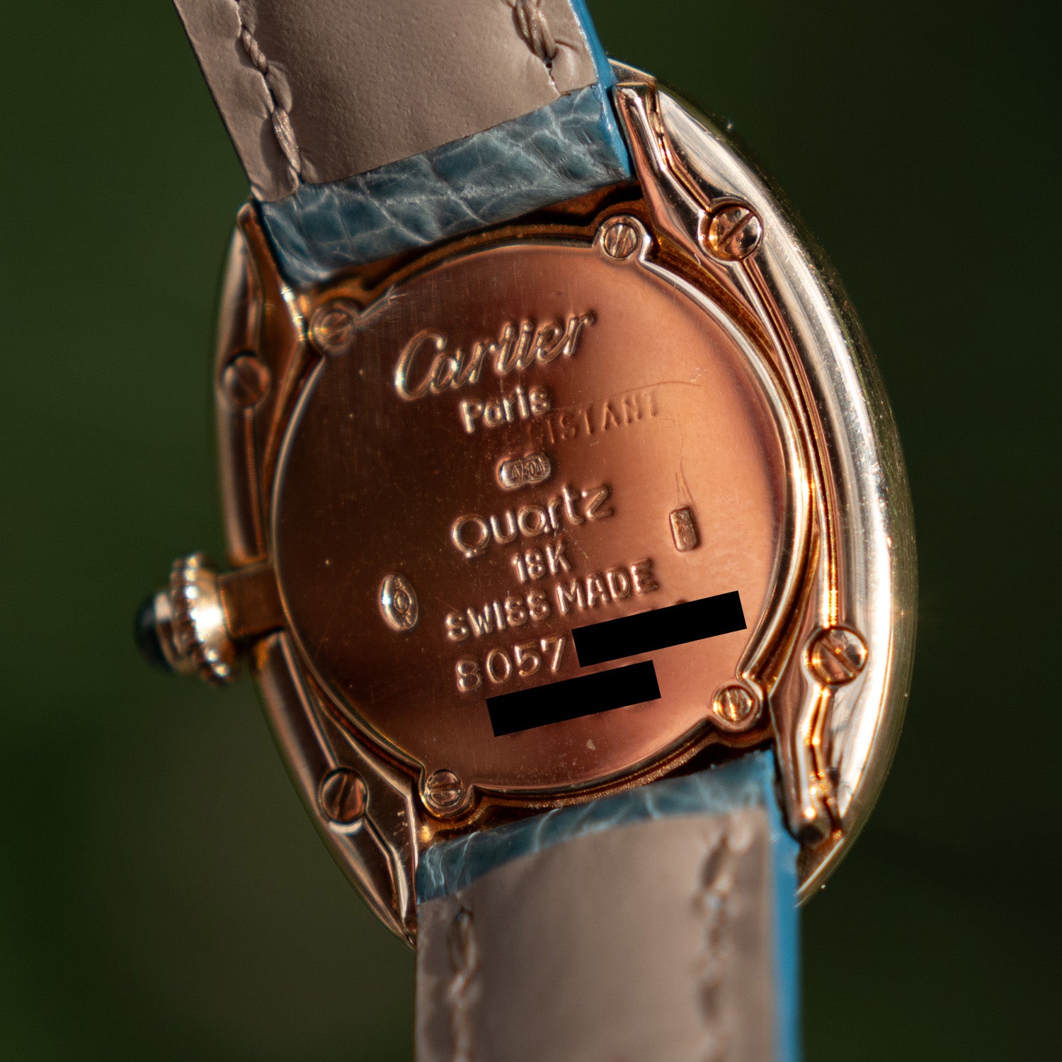 Cartier Baignoire ref. 8057 w/ Original Strap & Deployant Clasp - Consider the Wldflwrs