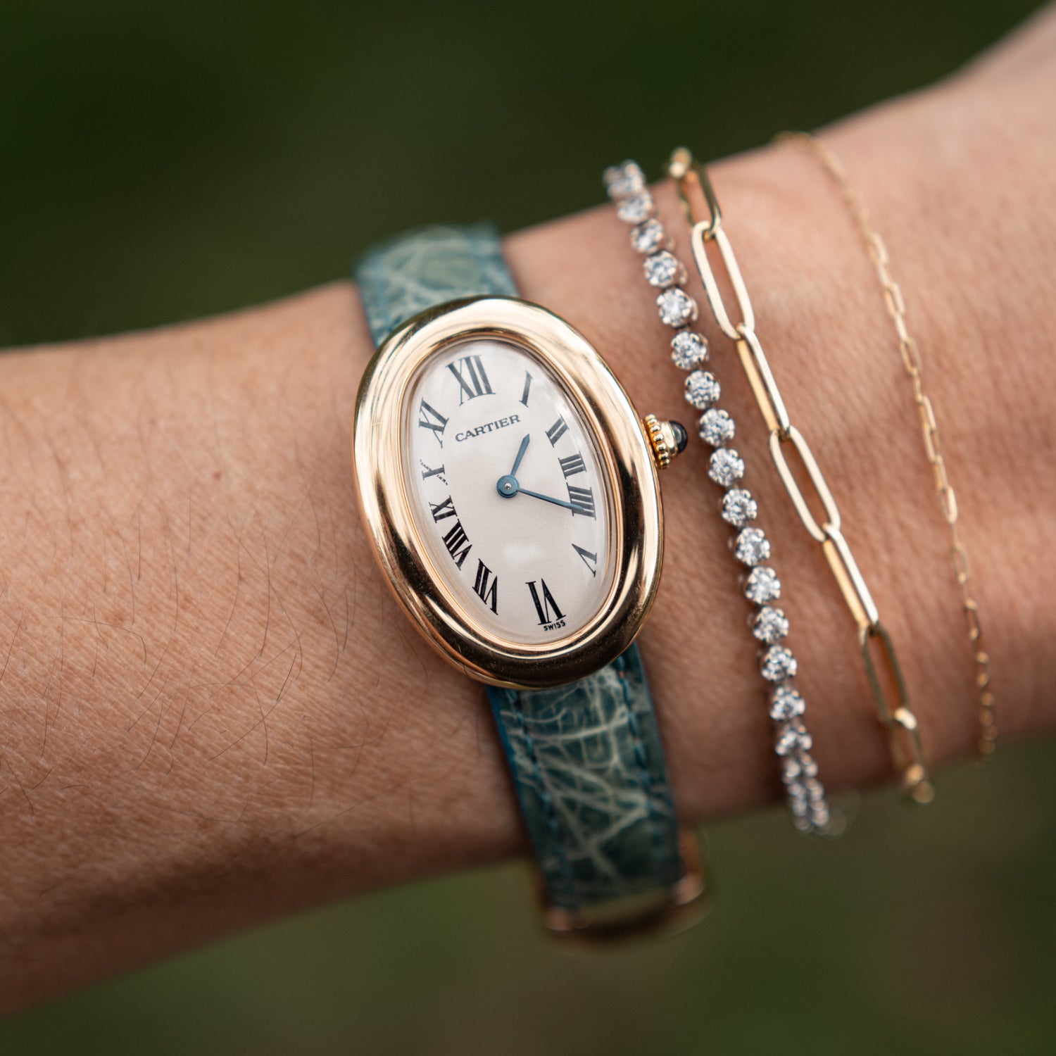 Cartier Baignoire ref. 8057 w/ Original Strap & Deployant Clasp - Consider the Wldflwrs