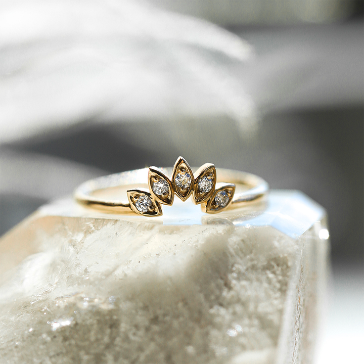 Water Lily Diamond Ring (Lab Grown) - Consider the Wldflwrs