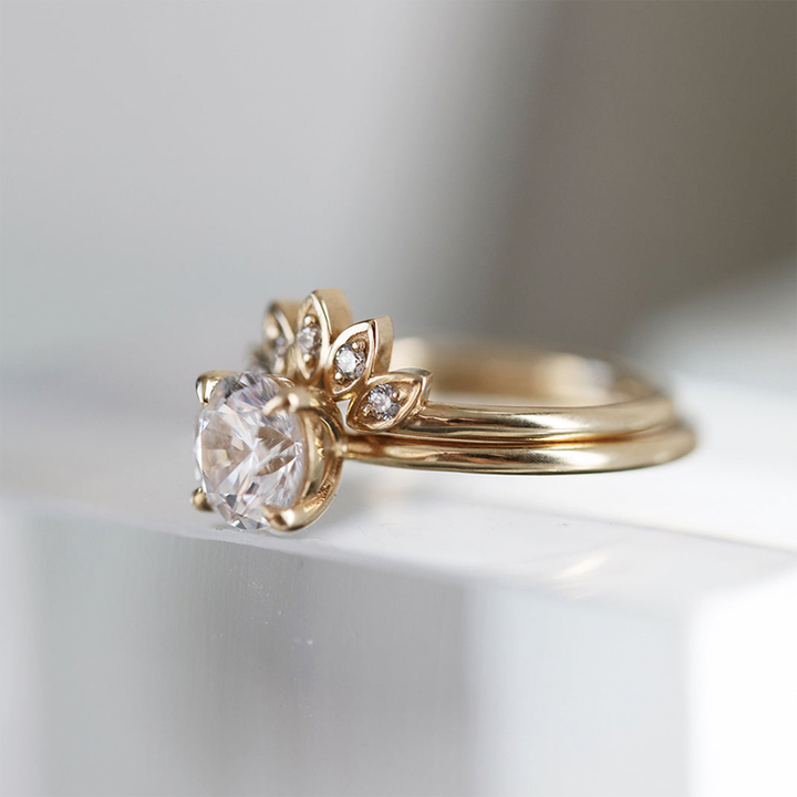 Water Lily Diamond Ring (Lab Grown) - Consider the Wldflwrs