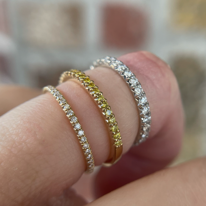French Cut Yellow Diamond Ring - Consider the Wldflwrs