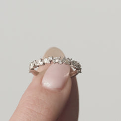Pear Cluster Diamond Ring (Earth Mined)