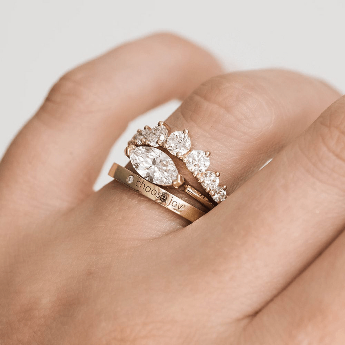 Arched Diamond Band (Earth Mined) - Consider the Wldflwrs
