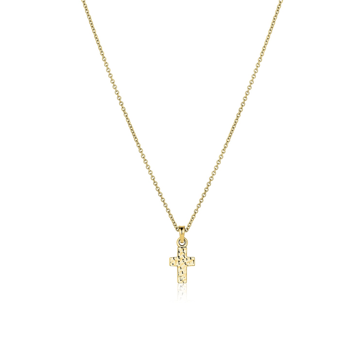 Small Hammered Cross Heritage Necklace | Consider the Wldflwrs – CTWF