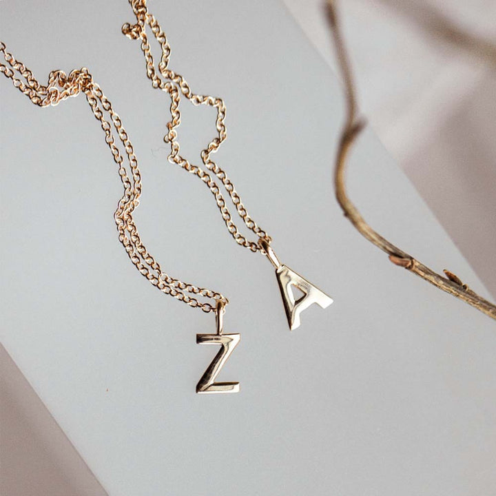Plain Letter Necklace - Consider the Wldflwrs