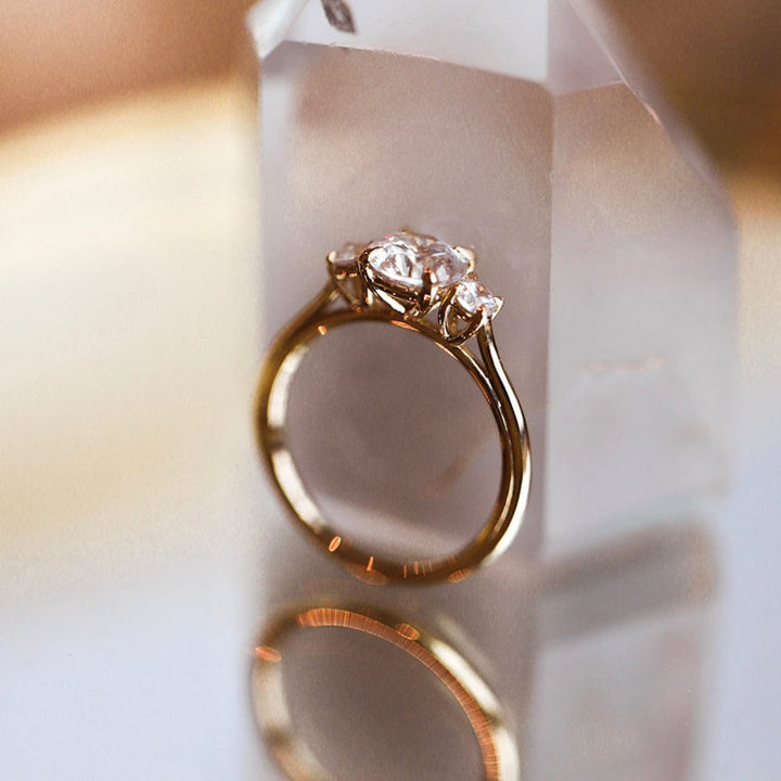 Rosemary Tall Engagement Ring - Consider the Wldflwrs