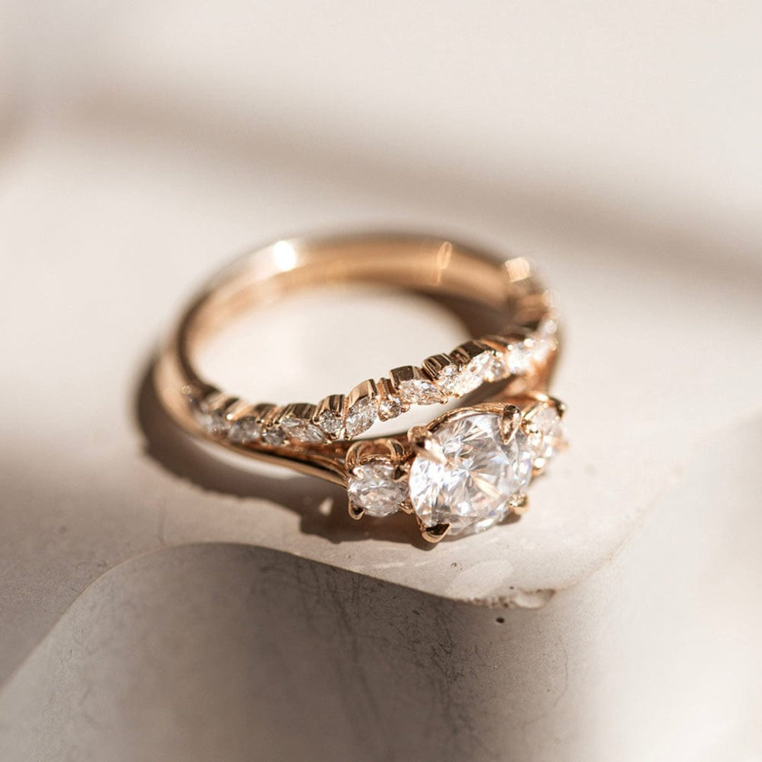 Rosemary Tall Engagement Ring - Consider the Wldflwrs