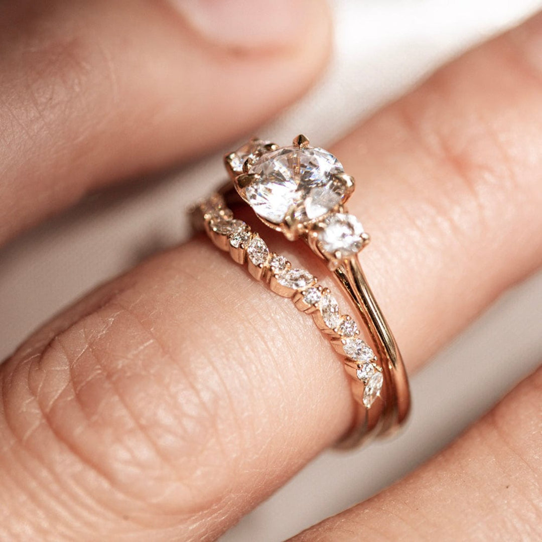 Rosemary Tall Engagement Ring - Consider the Wldflwrs