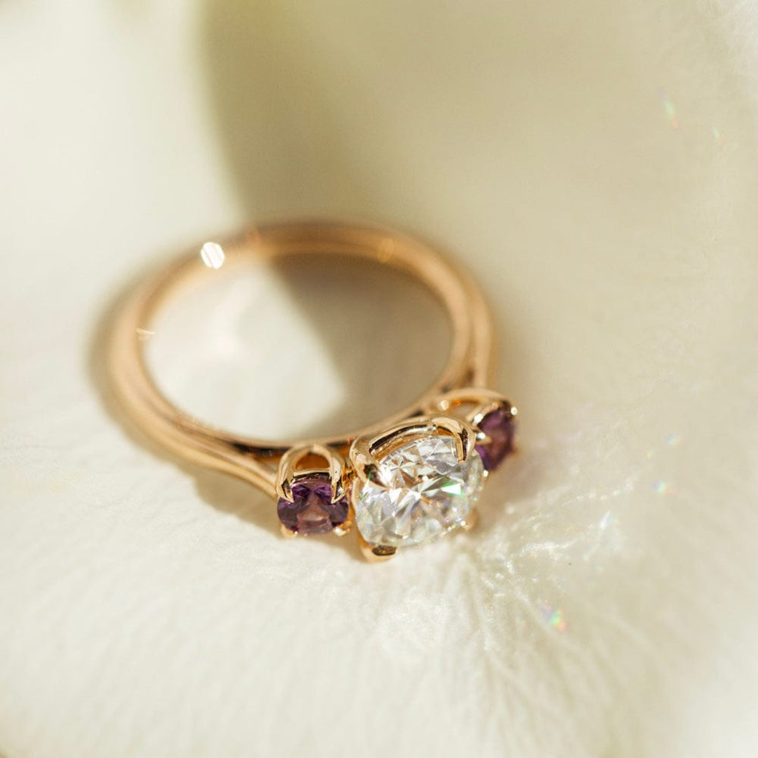 Rosemary Tall Engagement Ring - Consider the Wldflwrs