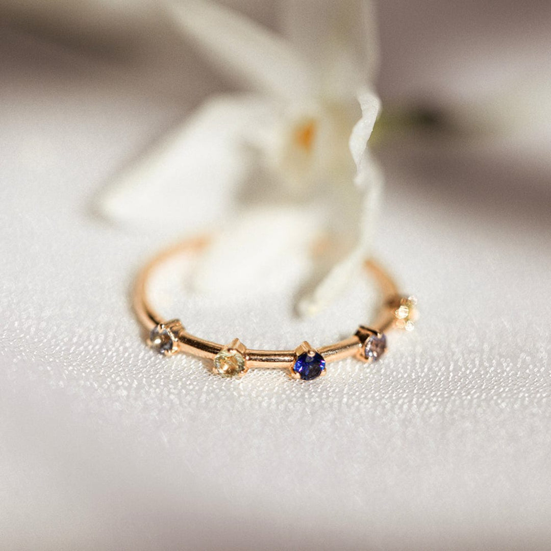 Stacker Birthstone Rings Five Birthstone Stacker | Rings | Consider the Wldflwrs – CTWF