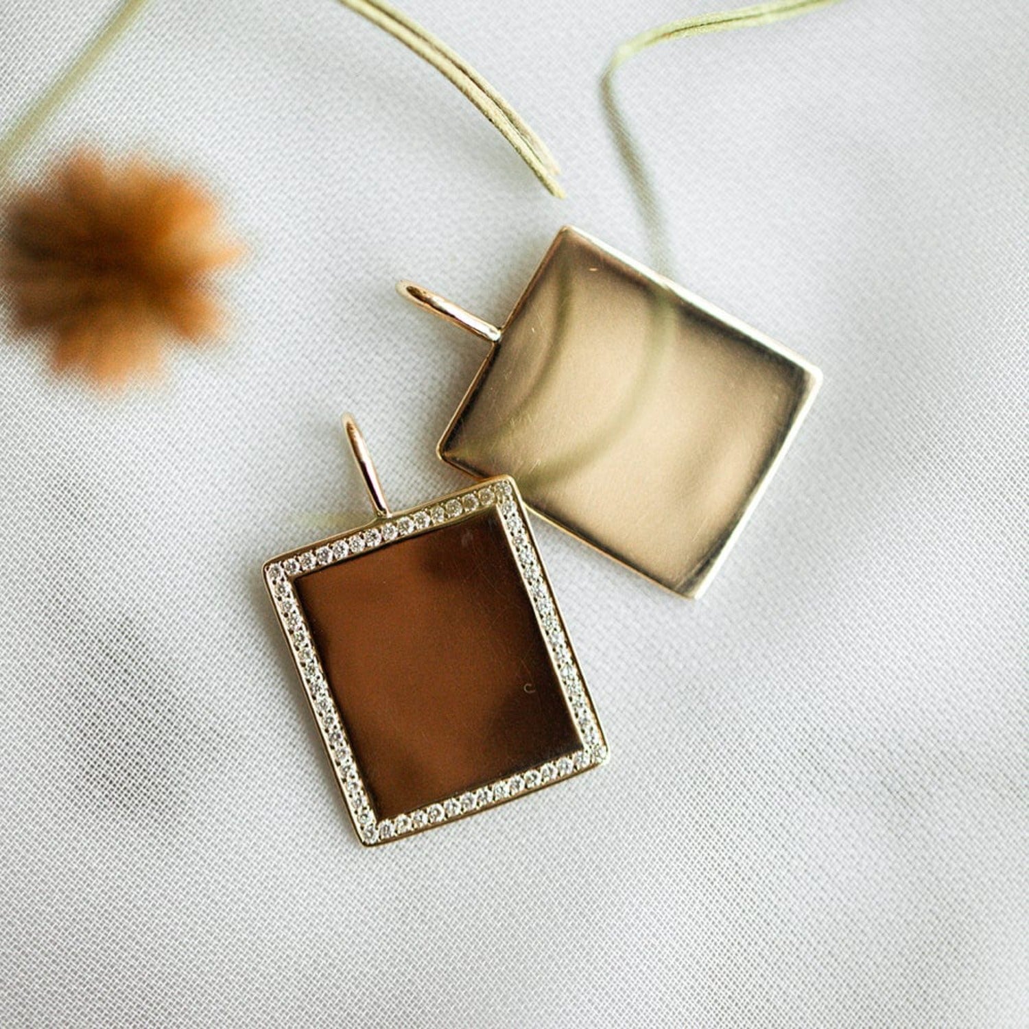 Plain Oblong Square Charm - Consider the Wldflwrs